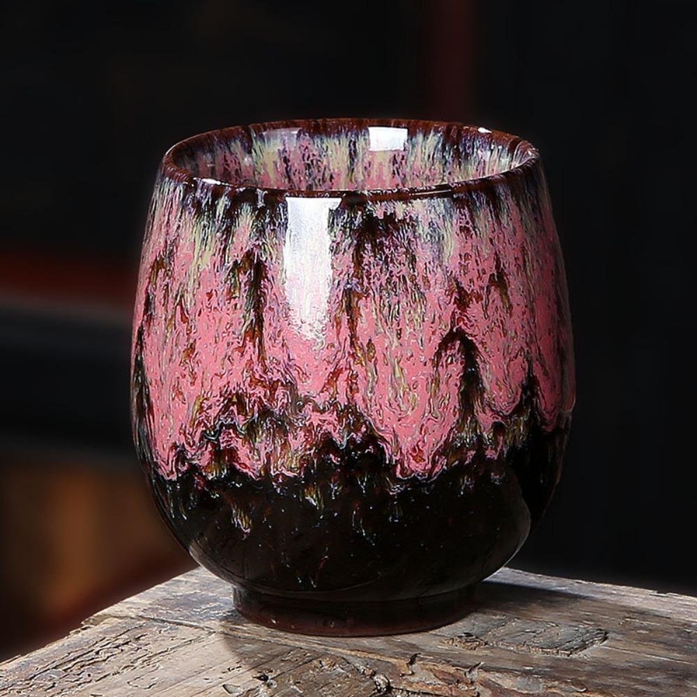 Creative Kung Fu Ceramic Teacup Drinkware Kiln Transformation Tea Bowl Porcelain Japanese Style Water Cup