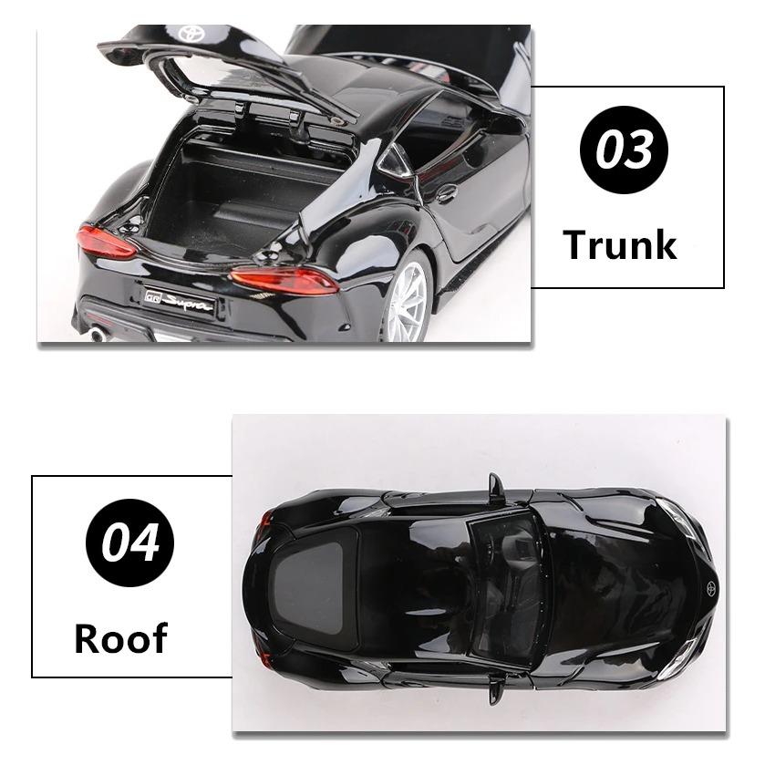 1/32 Toyota GR Supercar Toy Alloy Car Diecasts & Toy Vehicles Car Model Miniature Scale Model Toys for Children