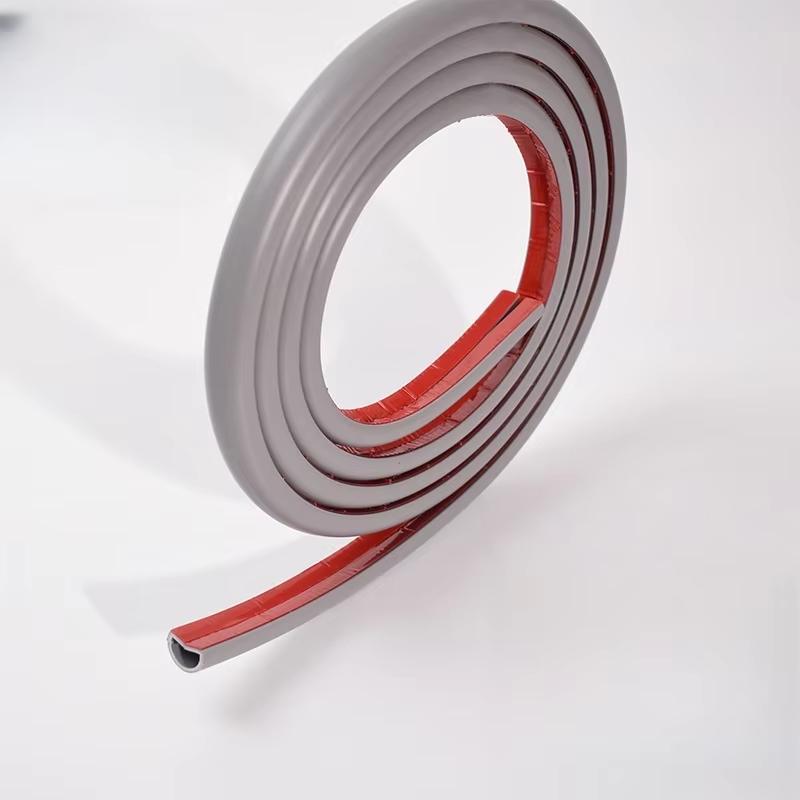 

1PC 1/3meters Cable Sleeve Arc Floor Cord Cover Self Adhesive Cable Protector Anti Extrusion Wiring Duct for Home Outdoor Wire O 1m сірий