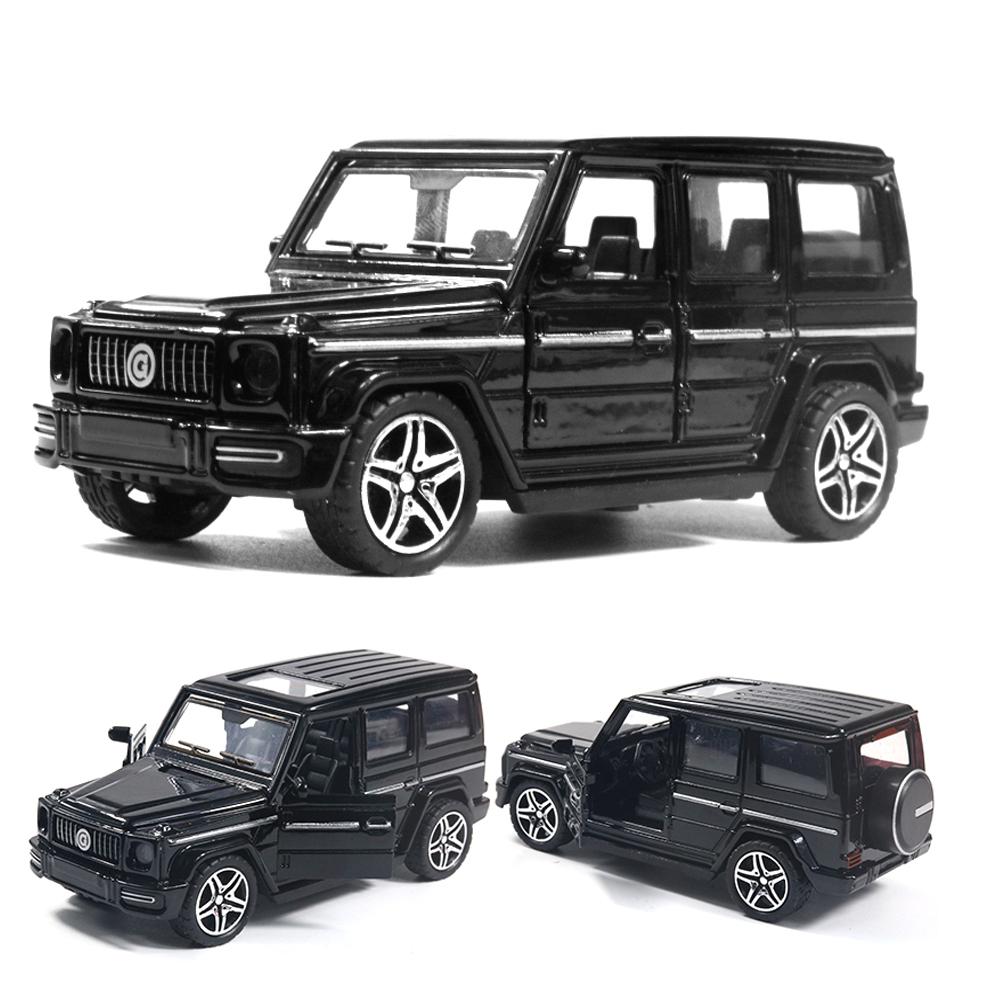 Voiture Jouet en Métal Moulé sous Pression pour Garçon, Voiture Simulation en Alliage à Tirer en Arrière, Portes Ouvrables, Jouet Cadeau Décoration black
