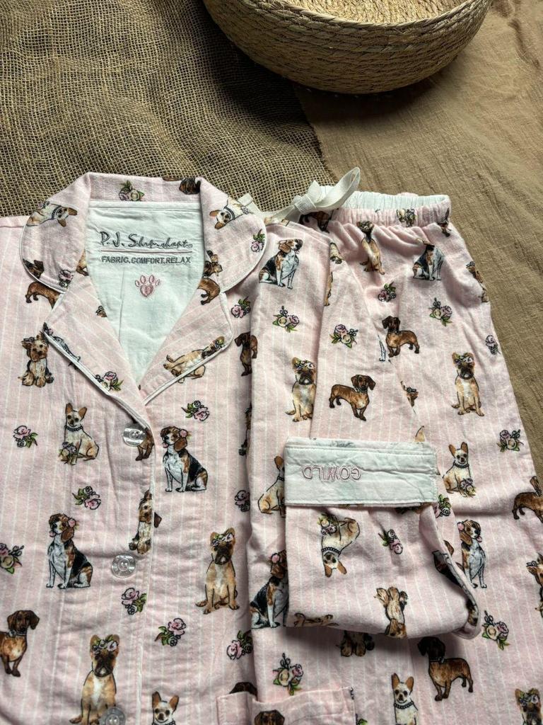 Women's and Men's Flannel Pajama Set - Long Sleeve, Plus Size, for All Seasons