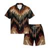 Men's Casual Lightweight Breathable Short-Sleeve Shirt And Shorts Set
