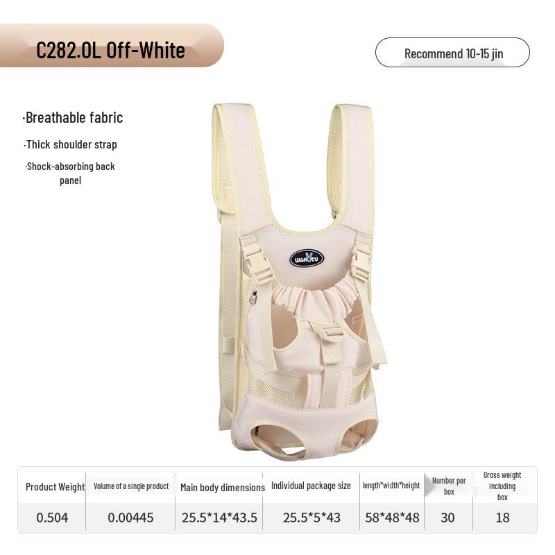 Wakytu UK Double Shoulder Pet Backpack for Dogs & Cats