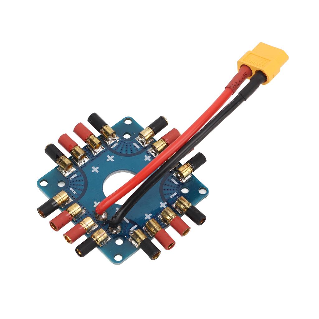 ESC Power Supply Distribution Board Connection Board with XT60 Plug 3.5mm Banana Connectors for RC
