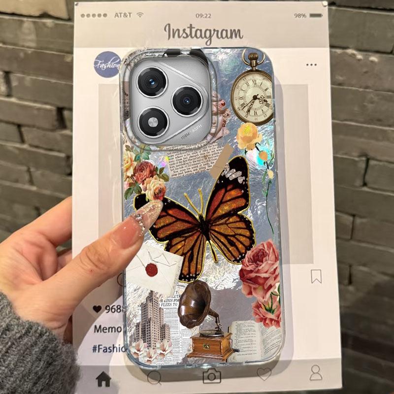 

Цветок Змея Бабочка Женский Чехол для Honor 400 Pro X9c Magic7 Magic6 200 Lite Smart X9a X8a X8b X8c X7c X7b X8 Fundas Чехол Honor 200 Lite белый