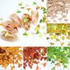 Colorful Ginkgo Leaf Nail Glitter Sequins Mixed Shiny Fallen Leaf Flakes DIY Autumn Nail Art Decoration Accessories Tool
