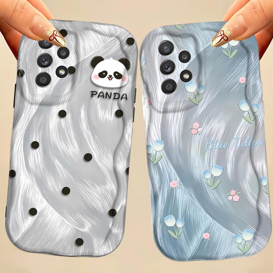 Soft TPU Phone Case for Samsung Galaxy A15 A06 A20 A03 A12 A16 A05 A50 A04 A13 A11 A02s Beautiful Panda