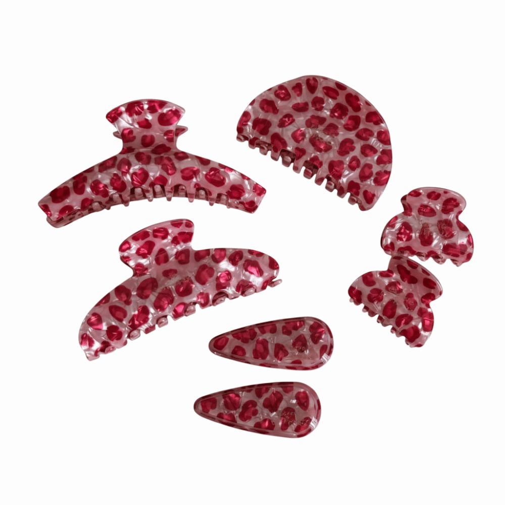 High Sense Hair Claw Clip Sweet Luxury Hair Accessories Fashion Leopard Print Clip  Daily Wear