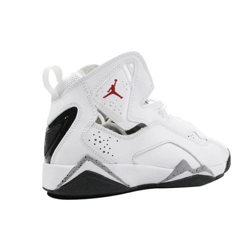 Air Jordan True Flight Grade School 'White' (Unisex) White / Gym Red-black-wolf Grey Vintage Basketball Shoes 343795 121