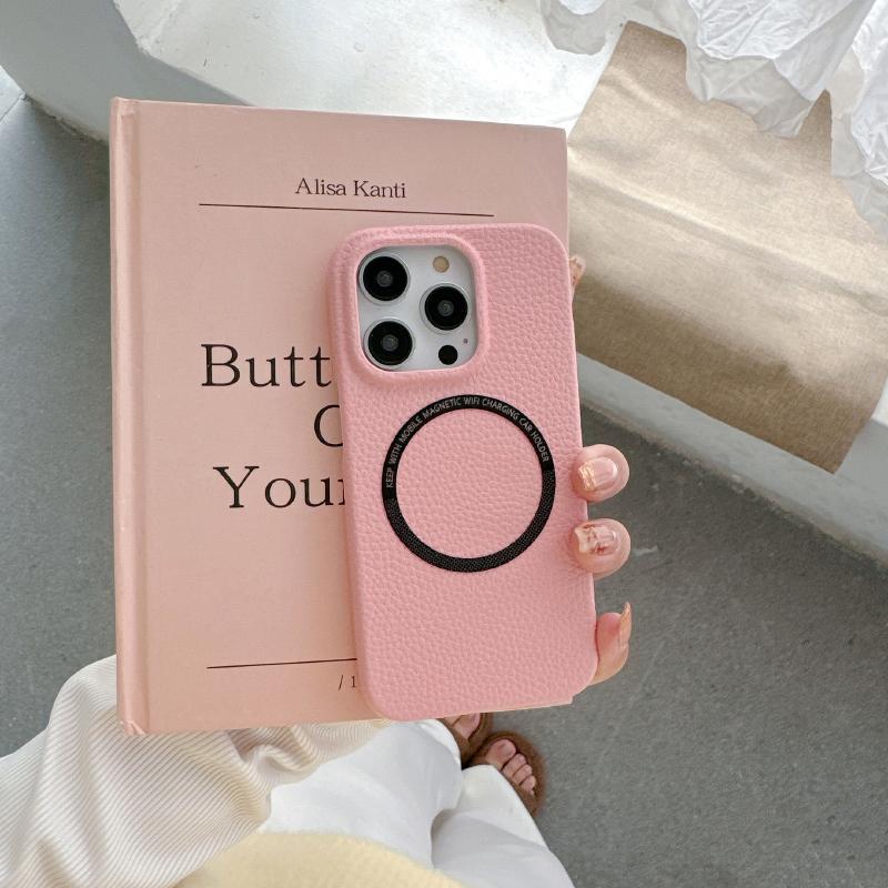 Wagsafe Magnetic Wireless Charging Solid Color Hard PC Phone Case For iPhone 16 Pro Max E 14 11 12 13 15 Pro Max Mini Back Cover