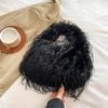 Women Plush Small Purse Soft Luxury Tote Handbag Faux Fur Fluffy Wrist Bags Girls Winter Daily Crossbody Shoulder Bag