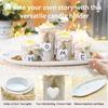 Wooden Candle Holder Wedding Decor With Handcrafted Design For Romantic Table Setting