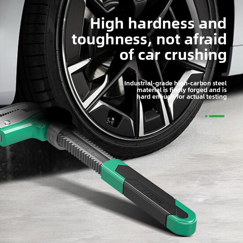 Right-Angle F-Type Wrench Plumbing  Wide Jaw Opening Adjustable Universal Torque Spanner Plumber Auto Repair Tools