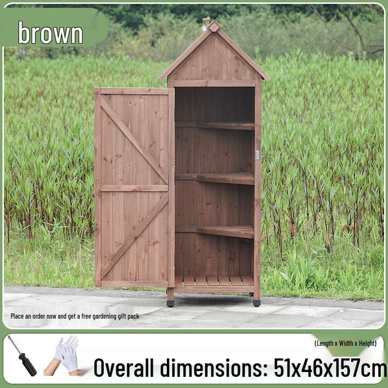 Outdoor Anti-Corrosion Sunscreen Storage Cabinet for Garden and Courtyard