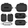 Durability Silicone Case For Air Pro4 Earbud,Silicone Sleeve Durability Earbud Protector With Carabiner Hook