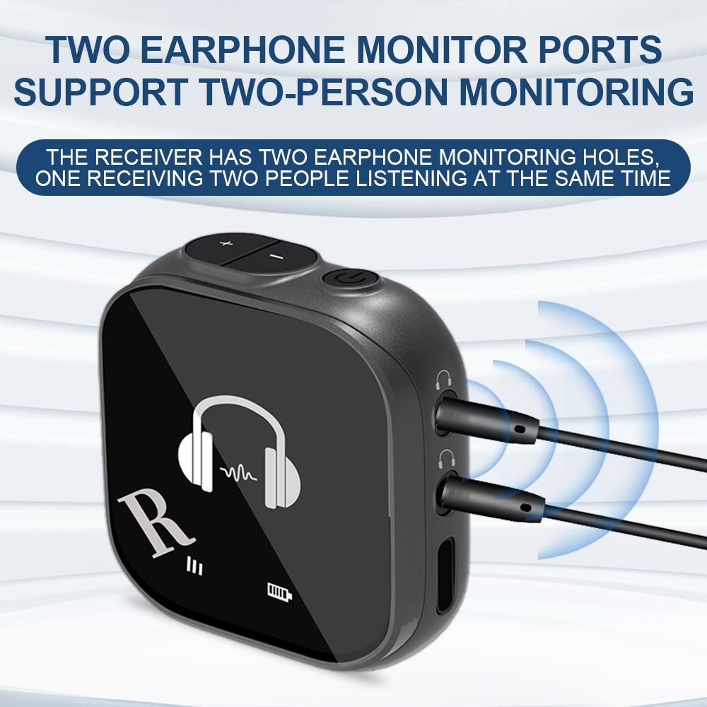 5.8G Wireless In Ear Monitor System Wireless IEM System with Transmitter Receiver Automatic Pairing Professional In Ear