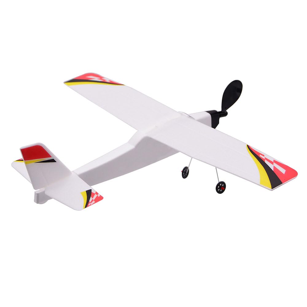 Aircraft Model Toy Foam Aircraft Rubber Band Elastic Drive Flying Glider Aircraft 3D Assembly Aircraft Model Fighter Jet Kids Educational Toy DIY