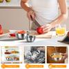 5/10 Stück Salatschüsseln Edelstahl Rutschfest Stapelbar Rührschüsseln Mischschüsseln Backen & Servieren Küche Kochen Backen