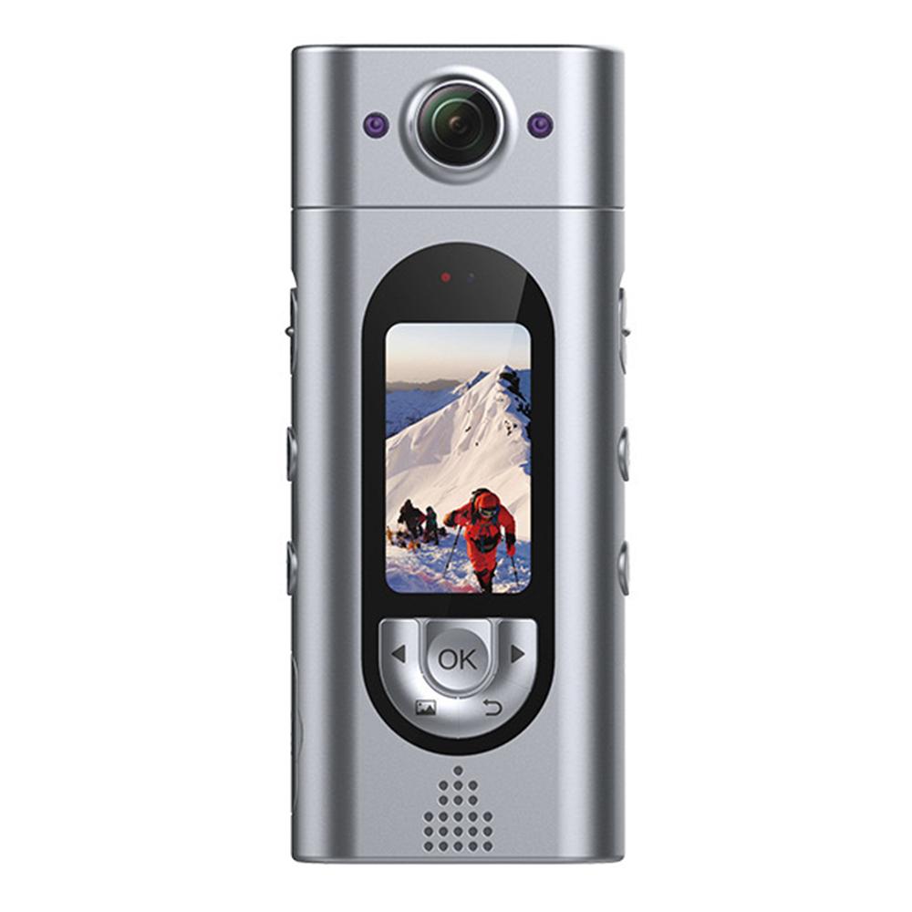 

LK2313 Outdoor Sports Cycling WIFI Camera 180 Degree Rotatable Lens IP65 Waterproof HD Action Camera with Back Clip Silver