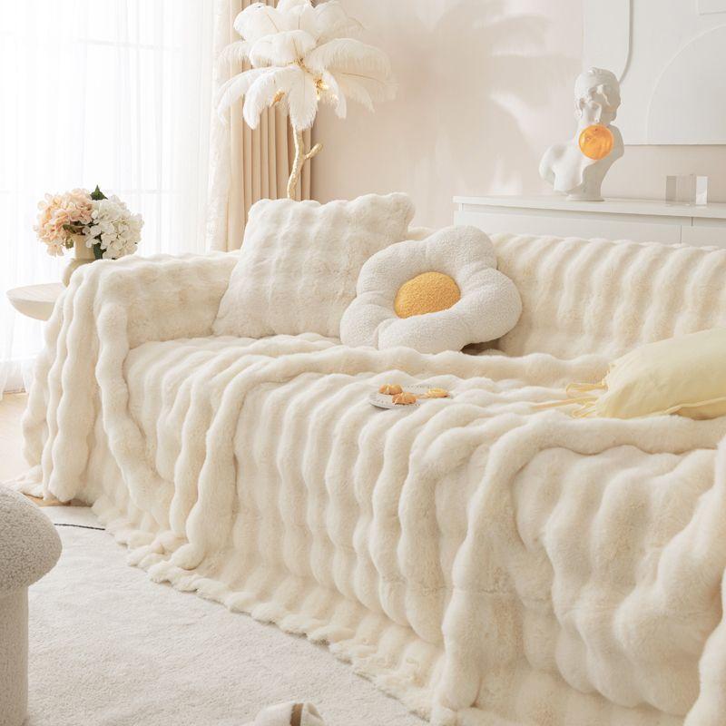 Einfacher Sofabezug aus Stoff, verdicktes Sofatuch, einteiliger universeller Sofabezug, Vollbezug, Deckenkissen