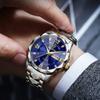 Fashion Mens Watches 30M Waterproof Top Quartz Watch Men Date Week Stainless Steel Dress Wrist Watches for Men Business Watch Man