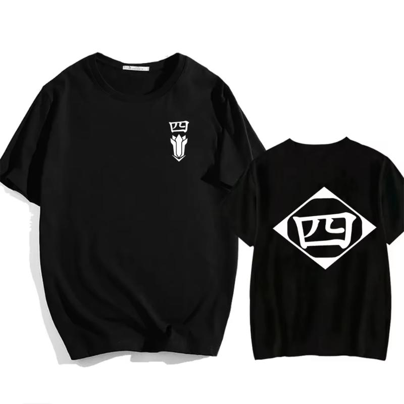 Hot Sale Anime Cotton T-Shirt Bleach Cosplay Shirt Zaraki Kenpachi Men Women O-Neck Short Sleeve Tee Fashion Tshirt for Fans