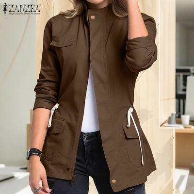 Womens Casual Long Sleeve Autumn Thin Cardigan Jackets