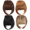 Synthetic Women's Hair Short Straight Blunt Bangs Natural Fake False Hair Clip In Hairpieces For Black Heat Resistant Fiber KTB