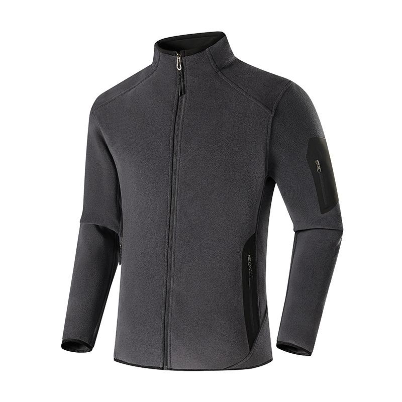 Autumn and Winter Men's Turtleneck Solid Color Zipper Cardigan Sweatshirt Long-sleeved Jacket Casual Fashion Top