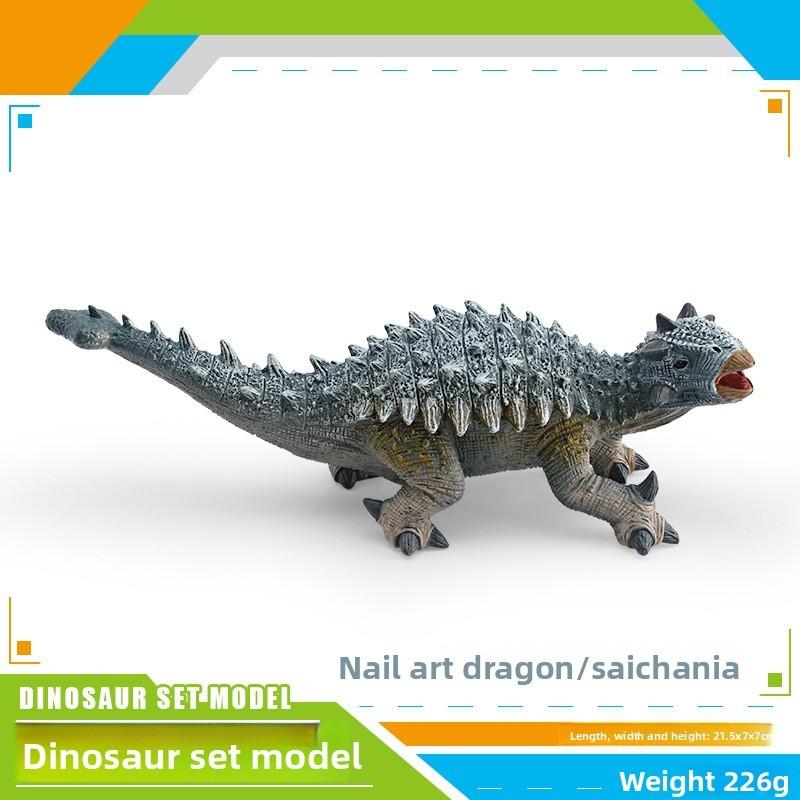 

Saichania Dinosaur Model Pvc Toy For Childrens Educational Play And Collecting синий