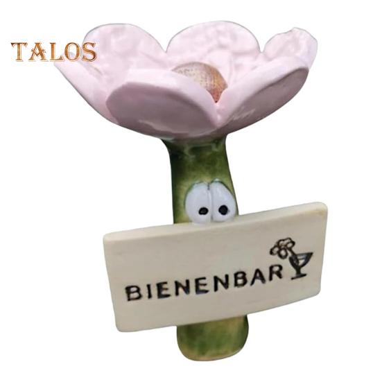 

Фонтан для пиття комах Запилювачі Автоматична Водна Станція Неіржавний Квітковий Дизайн Пийна Станція для Бджіл Метеликів Аксесуари для Саду на Відкритому Повітрі рожевий