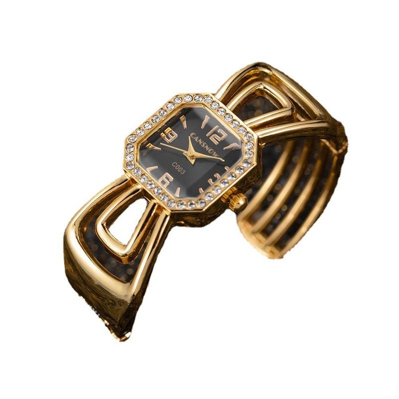 CANSNOW Luxury Watch Female Fashion Stainless Steel Women's Bracelet Bangle Watches Ladies Elegant Dress Watch Bayan Kol Clock