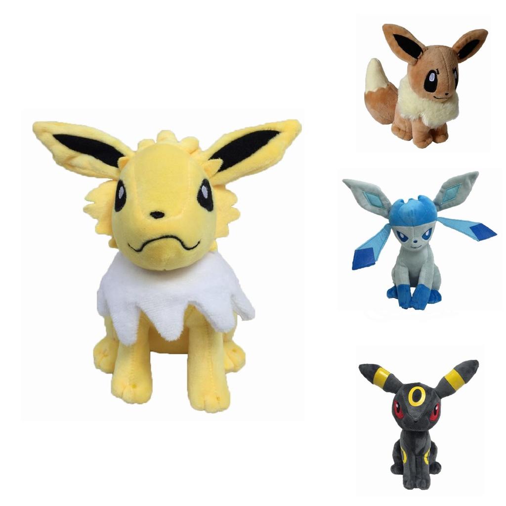 Adorable 8" Pokemon Jolteon Flareon Glaceon Plush Toy Stuffed Doll For Kids And Collectors