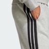 Adidas Striped Mid-Rise Tapered Knit Sports Pants Men Pants Medium-Gray JE6318