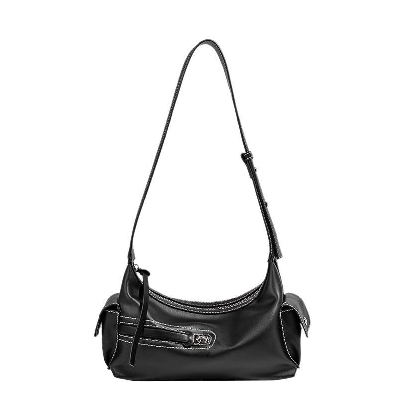 Niche design Cool drag Spice girl armpit bag, locomotive bag, women's 2025 new retro premium sweet wine lunch box bag