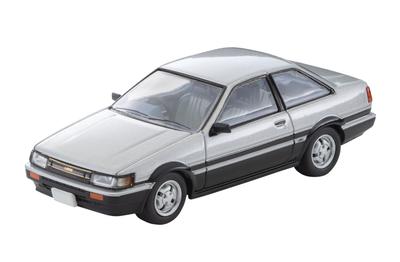 Tomica Limited Vintage Neo Toyota Corolla Levin 1984 Fertigprodukt 1/64 LV-N284c 2-türiger GT-APEX Silber/Schwarz