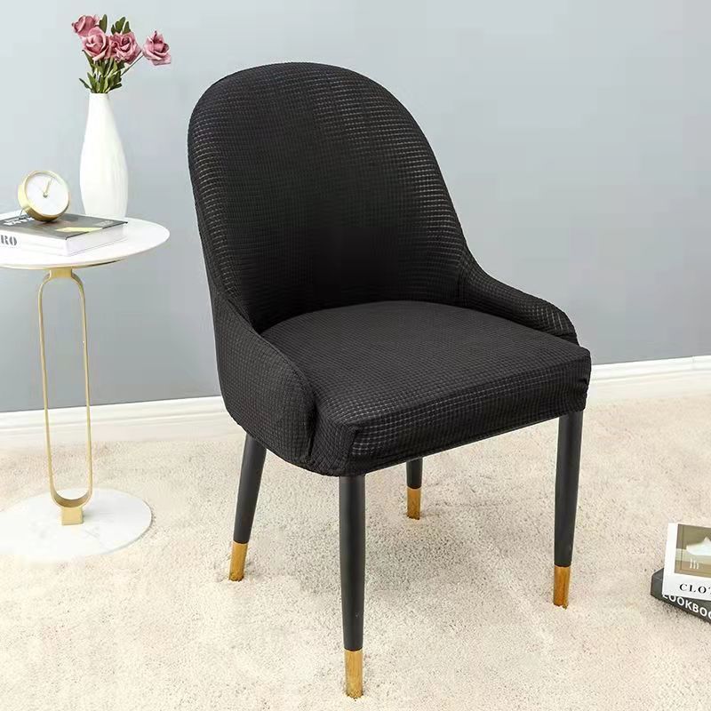 Large Curved Special-Shaped Dining Chair Cover, Semi-Circular Chair Cover, Cushion Backrest, Integrated Chair Back, Simple Elasticity
