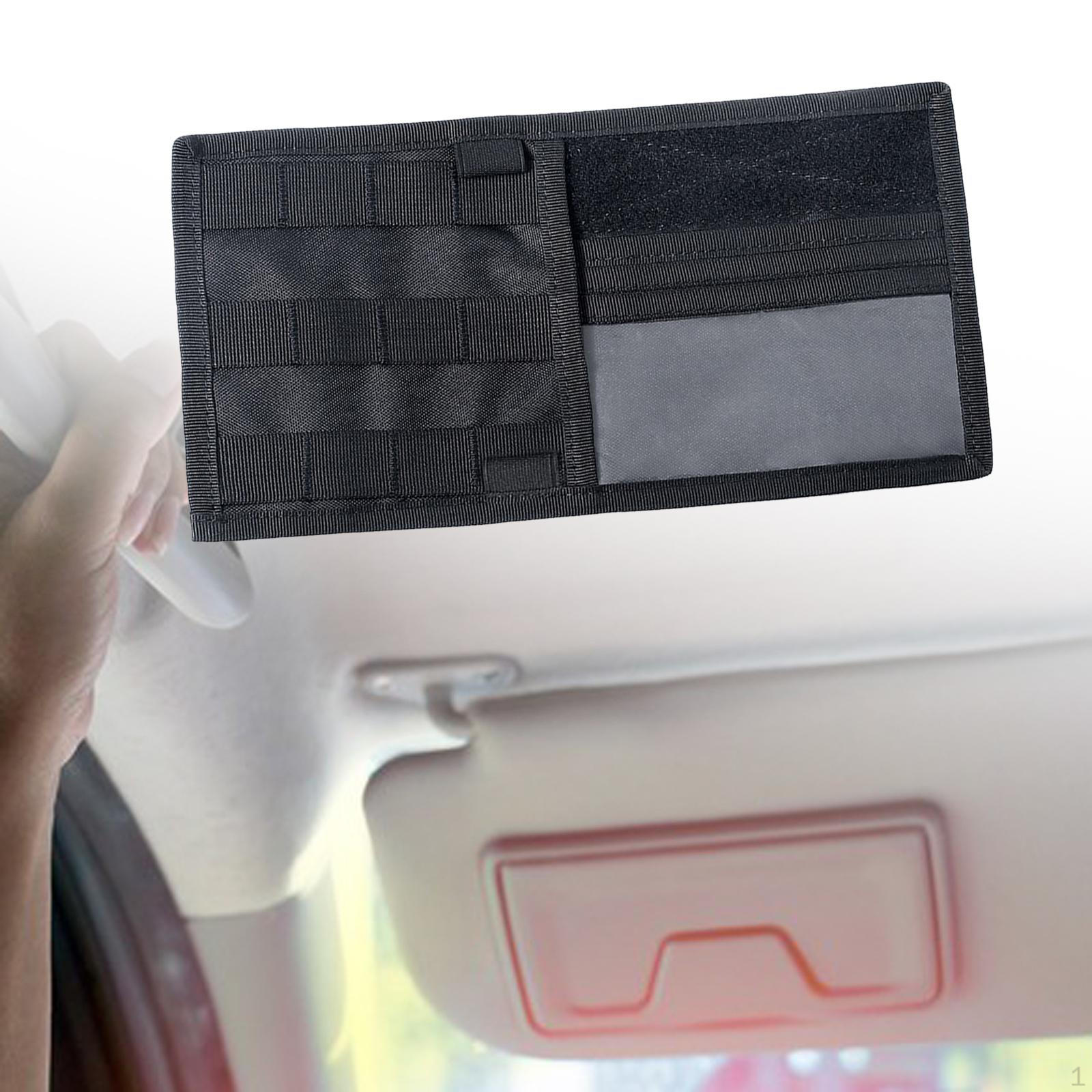 

Auto Sun Visor Organizer Car Interior Accessories Stylish with Multi Pocket Storage Bag чорний