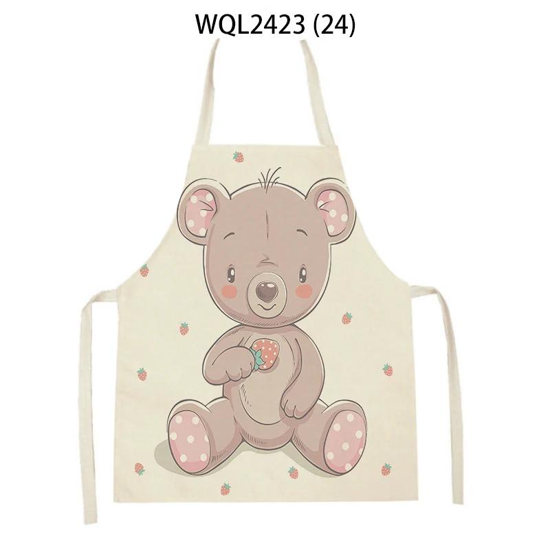 Animal Elephant Monkey Kitchen Aprons Linen Aprons Home Cooking Baking Accessories Aprons Kitchen Accessories Delantal Cocina