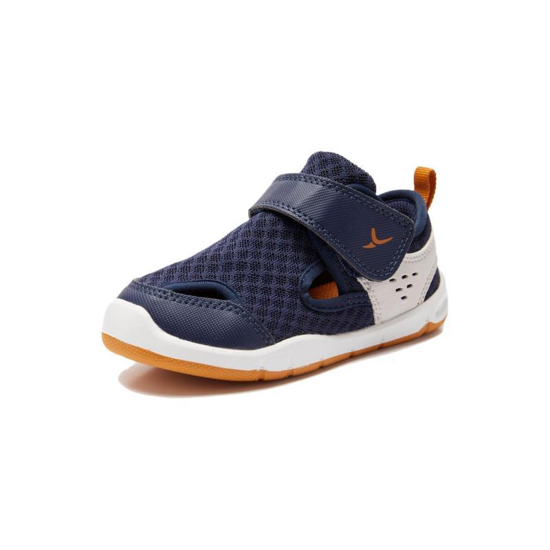 

DECATHLON I LEARN Series 700 Indoor & Outdoor Shock Absorption Abrasion Resistant Low Top Toddler Shoes White & Blue Infants 24