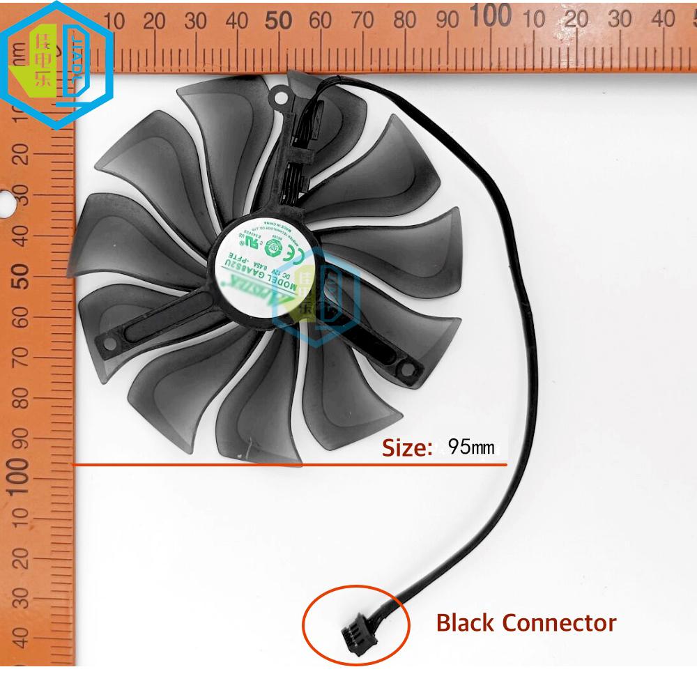 Вентилятор охлаждения видеокарты GAA8S2U GPU для Palit GeForce RTX2060 RTX2080 RTX2070 GameRock JetStream RTX 2080 12V 95 мм 4-контактный 1pcs black