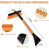 26" Snow Brush & Ice Scraper for Car Windshield and Window | 2-in-1 Winter Tool with Premium Bristles for Cars/SUVs/Trucks — Rotating Head, Heavy -