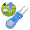 Portable Golf Green Divot Repair Tool Folding Ball Fork Lawn Repairing Golfer Practicing