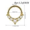 1PC Stainless Steel Septum Clicker Ring Skull Vine Design Daith Piercing Ring  Nose Piercing