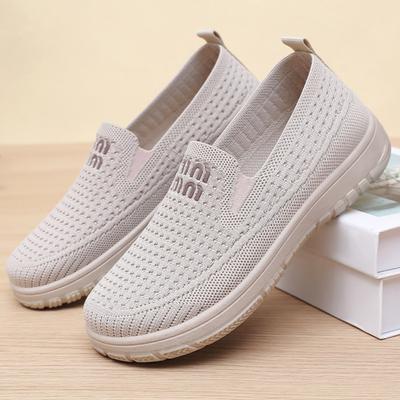 Scarpe, Scarpe da donna, Versatile stile estivo nuovo, Scarpe di stoffa a un piede, Scarpe casual traspiranti in rete flyknit
