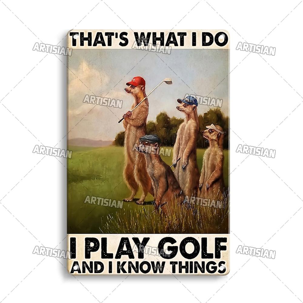 Artisian Sport Metal Plate Golf Tin Sign Vintage Decorative Poster Wall Decor Garage Bar Pub Club Hotel Kitchen Home Man Cave