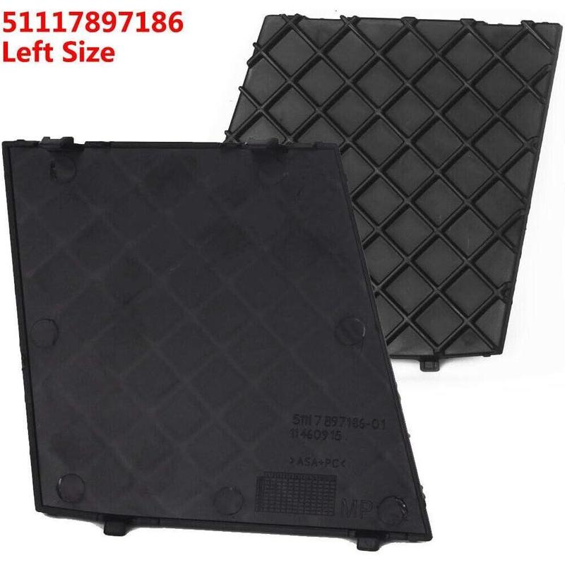 2pcs For BMW E60 E61 M Sports Package 2004-2009 Car Front Bumper Lower Mesh Grille Plate Trim Cover 51117897186 51117897184