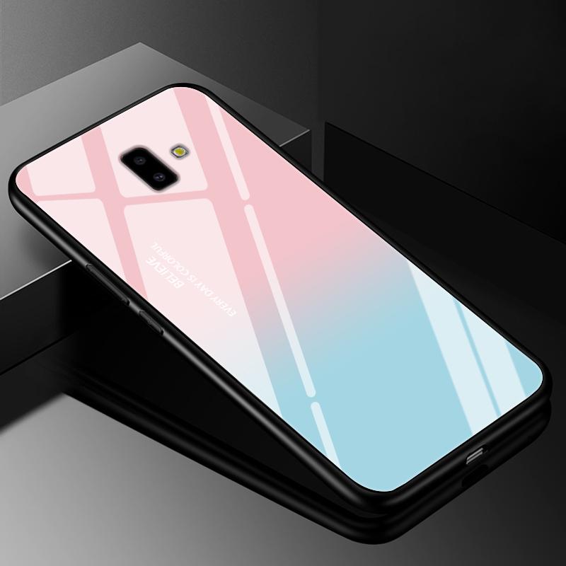 For Samsung J6 2018 Case Cover Tempered Glass Cases for Samsung Galaxy J4 J6 Plus 2018 J8 J7 J730 2017 Prime Hard Back Bumper J6