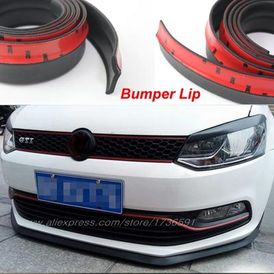 For Volkswag Polo Golf Cross Fox Plus Scirocco CC For Skoda Fabia Octavia Car Bumper Deflector Lips Body Kit Strip / Front