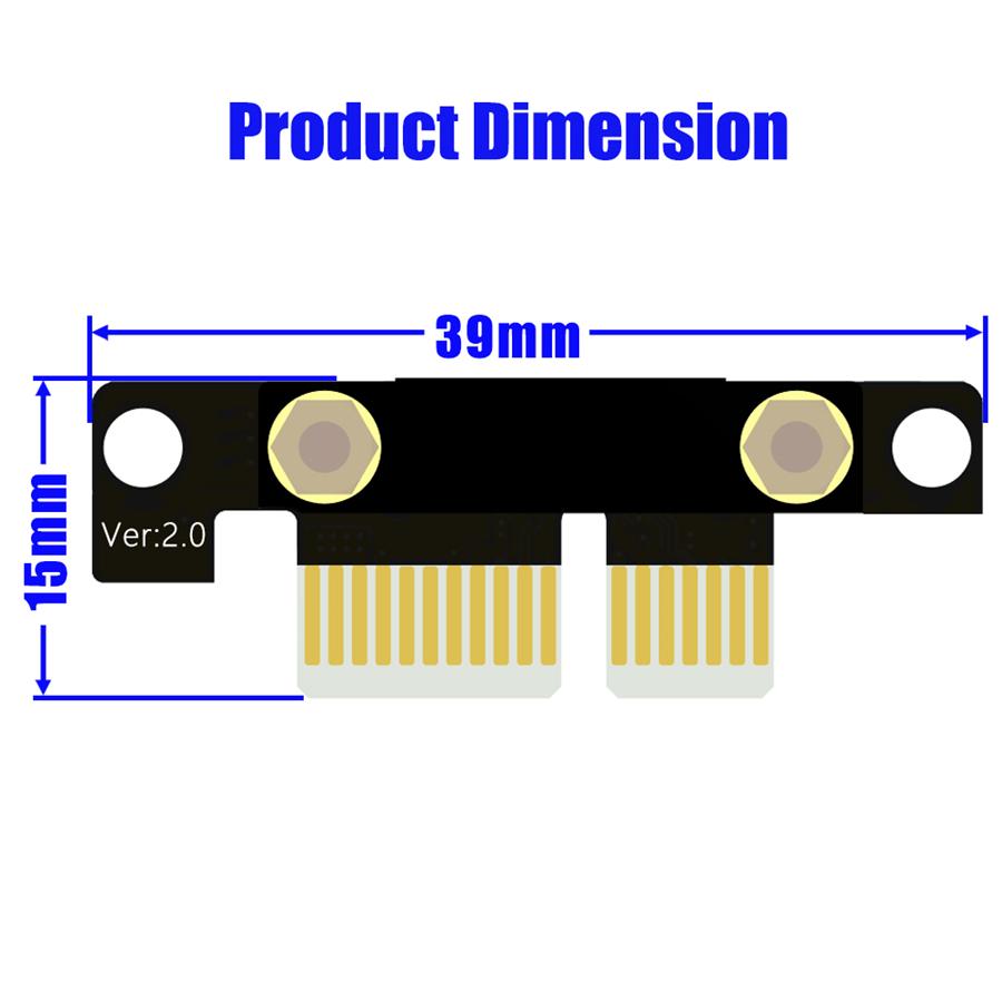 20cm PCI-E 1X To 1X Riser Card Flexible Extension Cable For Motherboard Adapter